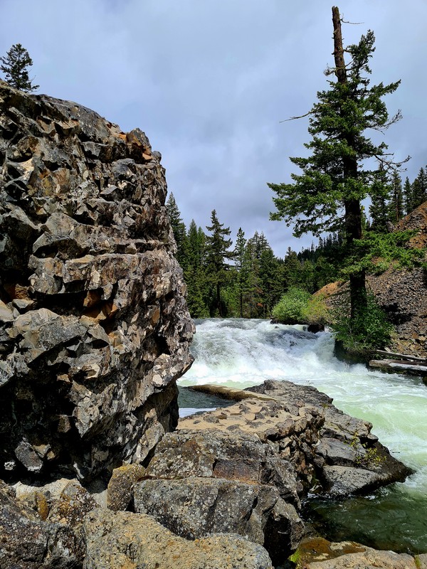 Salmon Falls fish ladder on the Little Naches River Just Frances